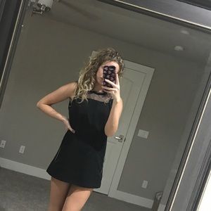 Black shirt/mini dress